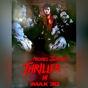 THRILLER - IMAX 3D Michael Jackson Authentic Original Promo Single Sided NM/MINT